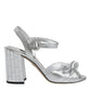 Silver Mirror Heels KEIRA Sandals Shoes