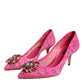 Pink Taormina Lace Crystal Heels Pumps Shoes