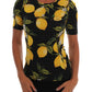 Sicilian Lemon Print Silk Blouse