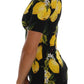 Sicilian Lemon Print Silk Blouse