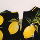 Sicilian Lemon Print Silk Blouse