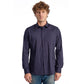 Blue Cotton Men Shirt