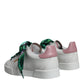 White Leather Portofino Low Top Sneakers Shoes