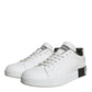 White Leather Portofino Low Top Sneakers Shoes