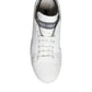 White Leather Portofino Low Top Sneakers Shoes