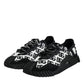 Black Logo Lace Up Low Top NS1 Sneakers Shoes