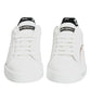 White Black Portofino Low Top Sneakers Shoes