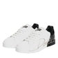 White Black Portofino Low Top Sneakers Shoes