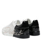 White Black Portofino Low Top Sneakers Shoes