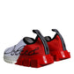 White Red Low Top Sorrento Men Sneakers Shoes