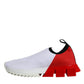 White Red Low Top Sorrento Men Sneakers Shoes