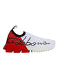 White Red Low Top Sorrento Men Sneakers Shoes