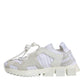 White Mesh Sorrento Trekking Sneakers Shoes