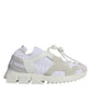 White Mesh Sorrento Trekking Sneakers Shoes