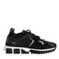 Black Mesh Sorrento Trekking Sneakers Shoes