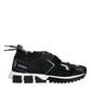 Black Mesh Sorrento Trekking Sneakers Shoes