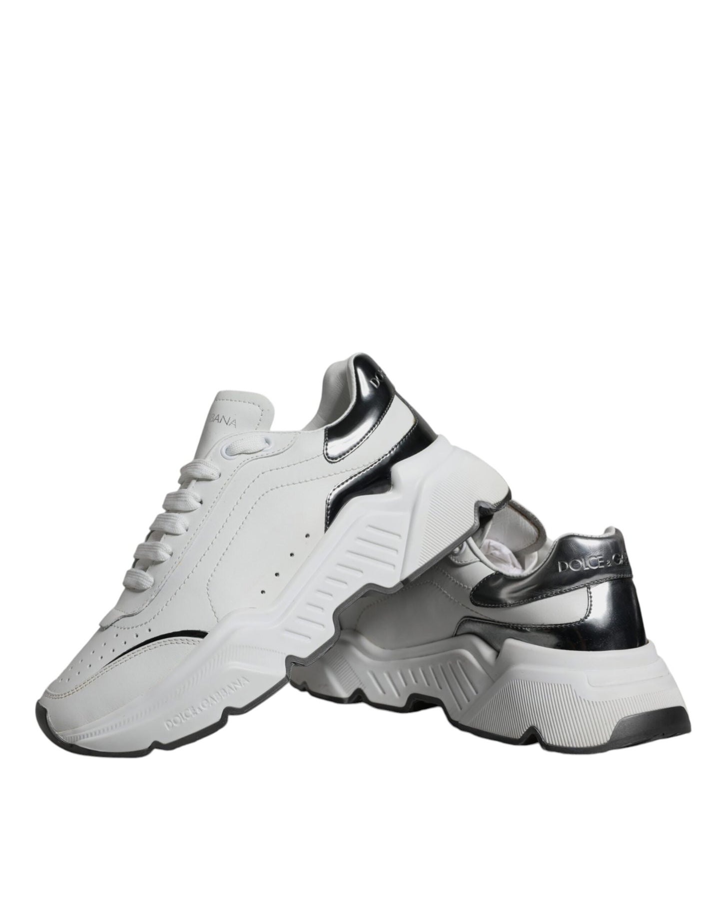 Silver White Daymaster Low Top Sneakers Shoes