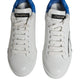 White Blue Portofino Low Top Sneakers Shoes