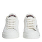 White Pink Portofino Low Top Sneakers Shoes