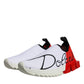 White Red Low Top Sorrento Men Sneakers Shoes