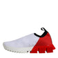 White Red Low Top Sorrento Men Sneakers Shoes