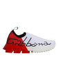 White Red Low Top Sorrento Men Sneakers Shoes