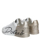 White Gold Portofino Low Top Sneakers Shoes