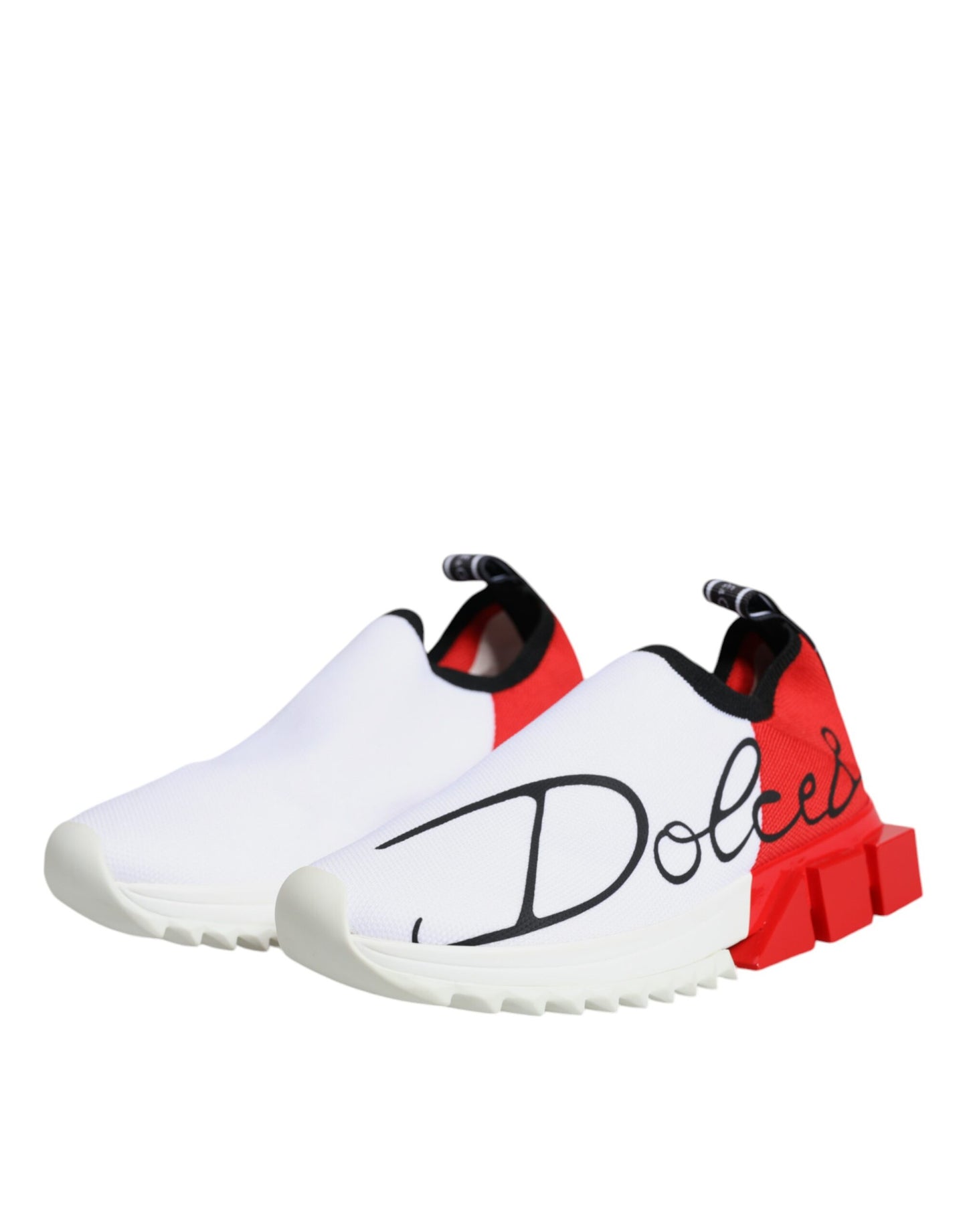 White Red Low Top Sorrento Men Sneakers Shoes