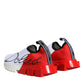 White Red Low Top Sorrento Men Sneakers Shoes