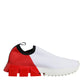 White Red Low Top Sorrento Men Sneakers Shoes