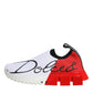 White Red Low Top Sorrento Men Sneakers Shoes