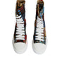 Multicolor Patchwork Logo High Top Sneakers Shoes