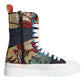 Multicolor Patchwork Logo High Top Sneakers Shoes