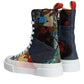 Multicolor Patchwork Logo High Top Sneakers Shoes