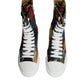 Multicolor Patchwork Logo High Top Sneakers Shoes