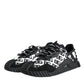 Black Logo Lace Up Low Top NS1 Sneakers Shoes