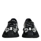 Black Logo Lace Up Low Top NS1 Sneakers Shoes