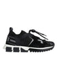 Black Mesh Sorrento Trekking Sneakers Shoes