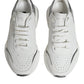 Silver White Daymaster Low Top Sneakers Shoes