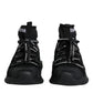 Black Sorrento Socks Logo Sneakers Shoes