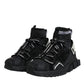 Black Sorrento Socks Logo Sneakers Shoes