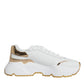 Gold White Daymaster Low Top Sneakers Shoes