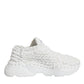 White Knitted Daymaster Sneakers Shoes