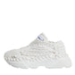 White Knitted Daymaster Sneakers Shoes