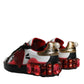 White Red Crystals Portofino Sneakers Shoes