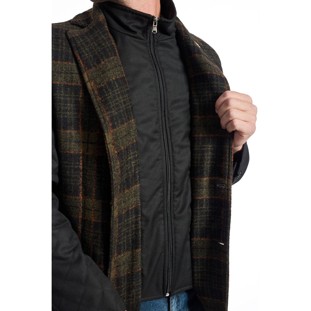 Brown Wool Men Jacket