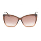 Brown Metal Sunglasses