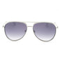 Gray Metal Sunglasses