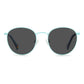 Blue Stainless Steel Sunglasses