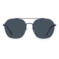 Blue Stainless Steel Sunglasses